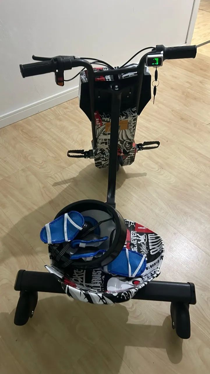 Triciclo Elétrico Infantil 350w 8'" Polegadas Hoverboard Overboard Skate Elétrico  - Foto 2