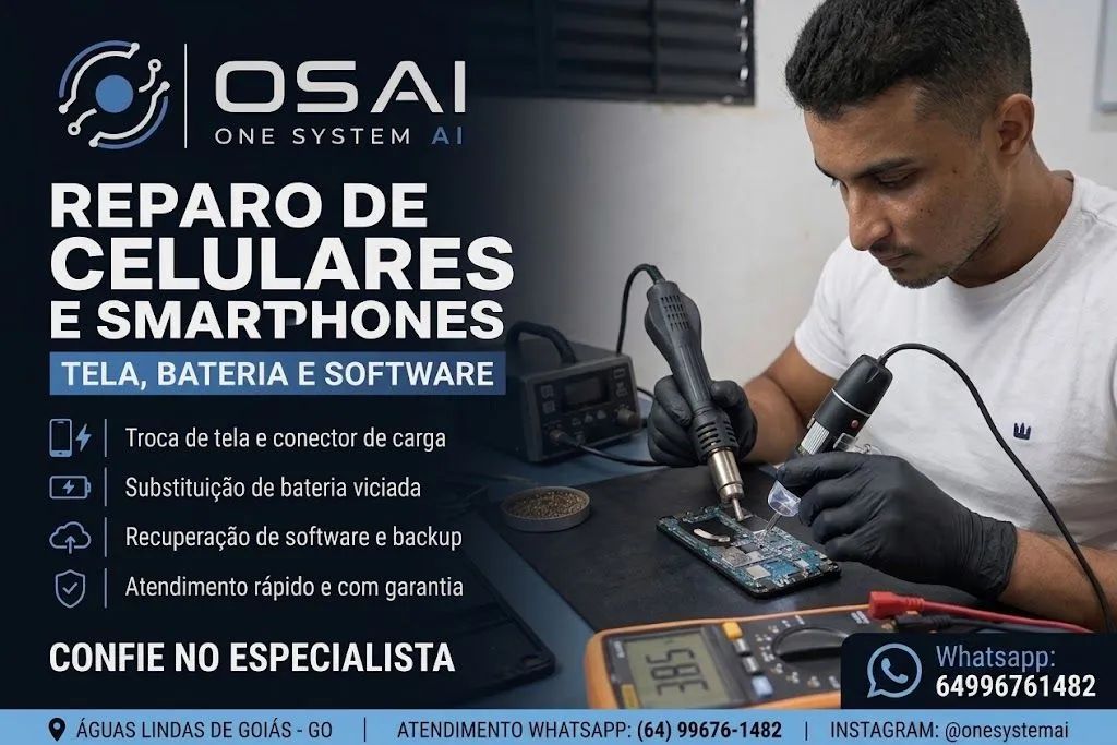 Assistência técnica de celular.