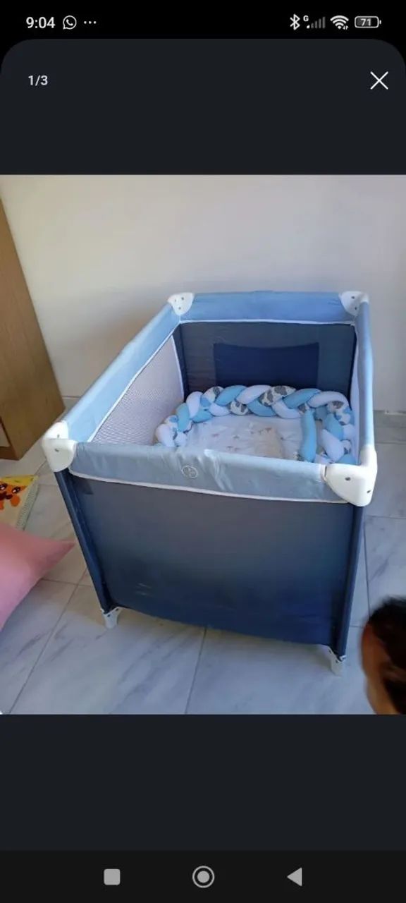 Vende-se cercadinho e carrinho de bebê seminovos  - Foto 4