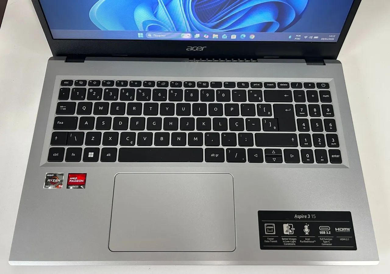 Notebook Acer Ryzen 5 com SSD - Foto 4