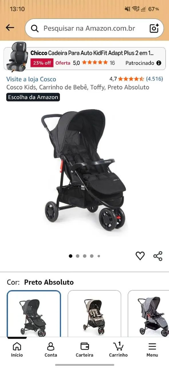 Carrinho de bebê Cosco Kids - Foto 4