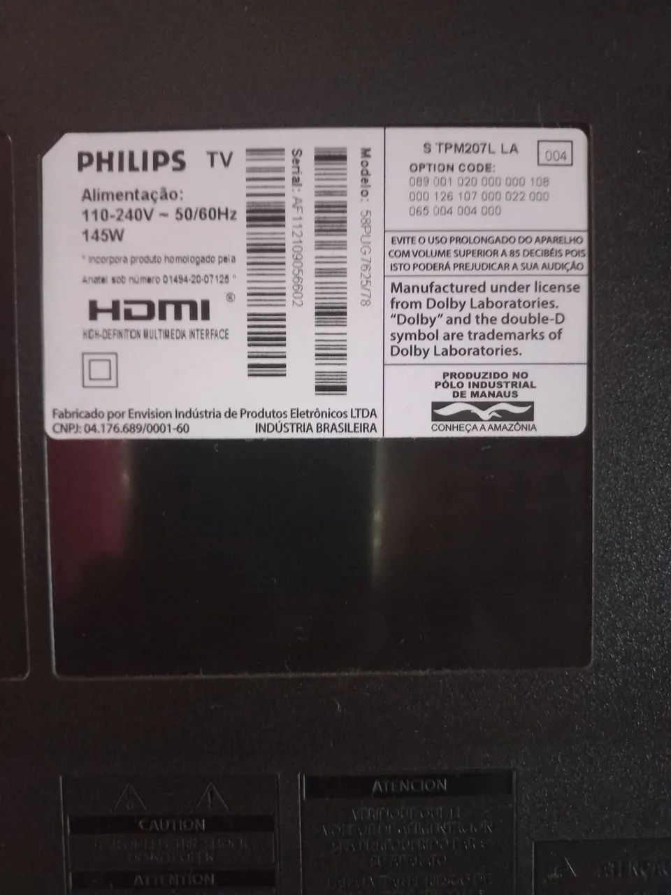 Vendo smart TV Philips 60 polegadas com defeito - Foto 2
