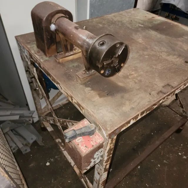 Mini Torno Caseiro Com Bancada Usado
