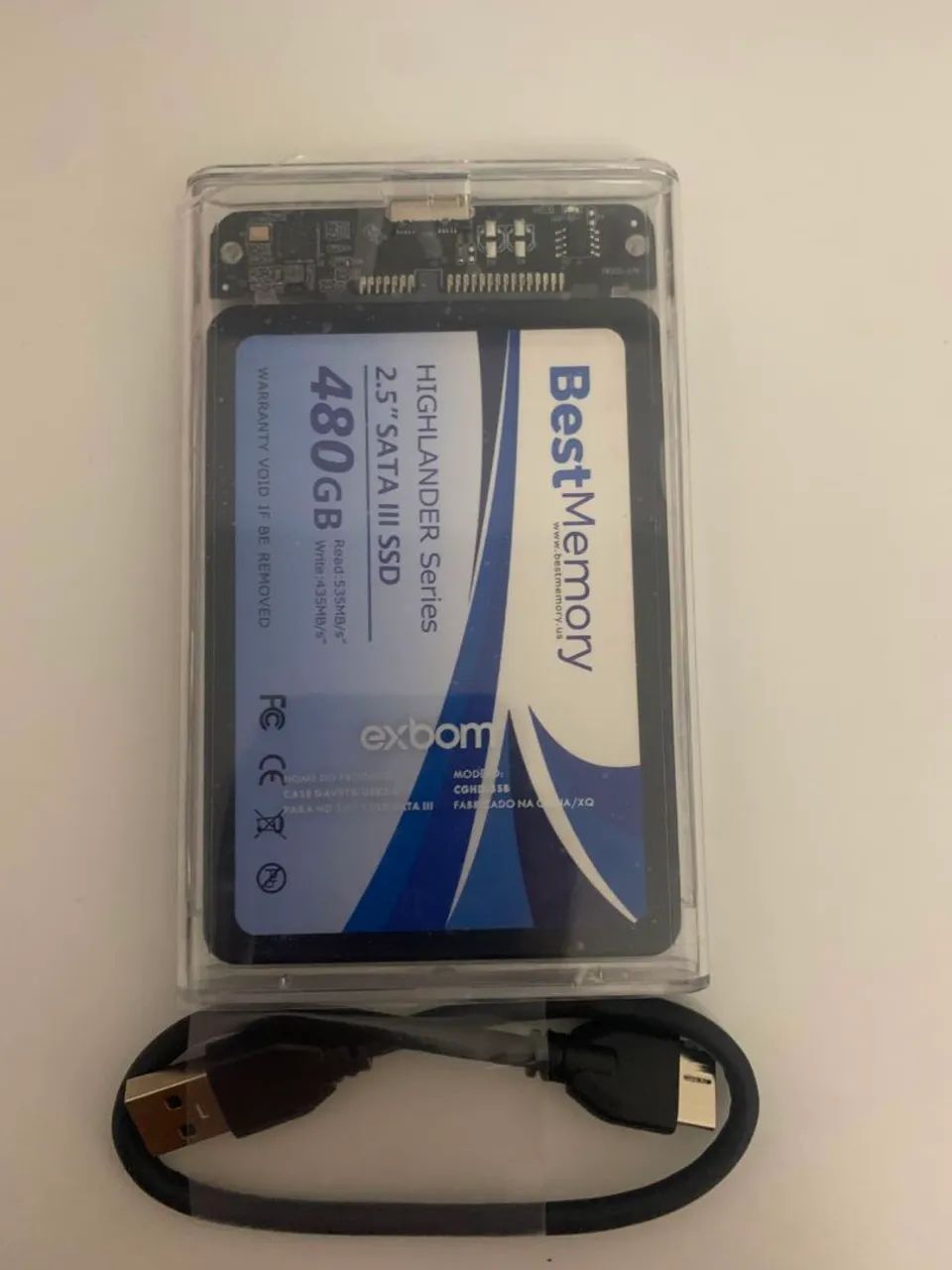 HD externo com ssd de 480 gb 100% saudável  - Foto 2