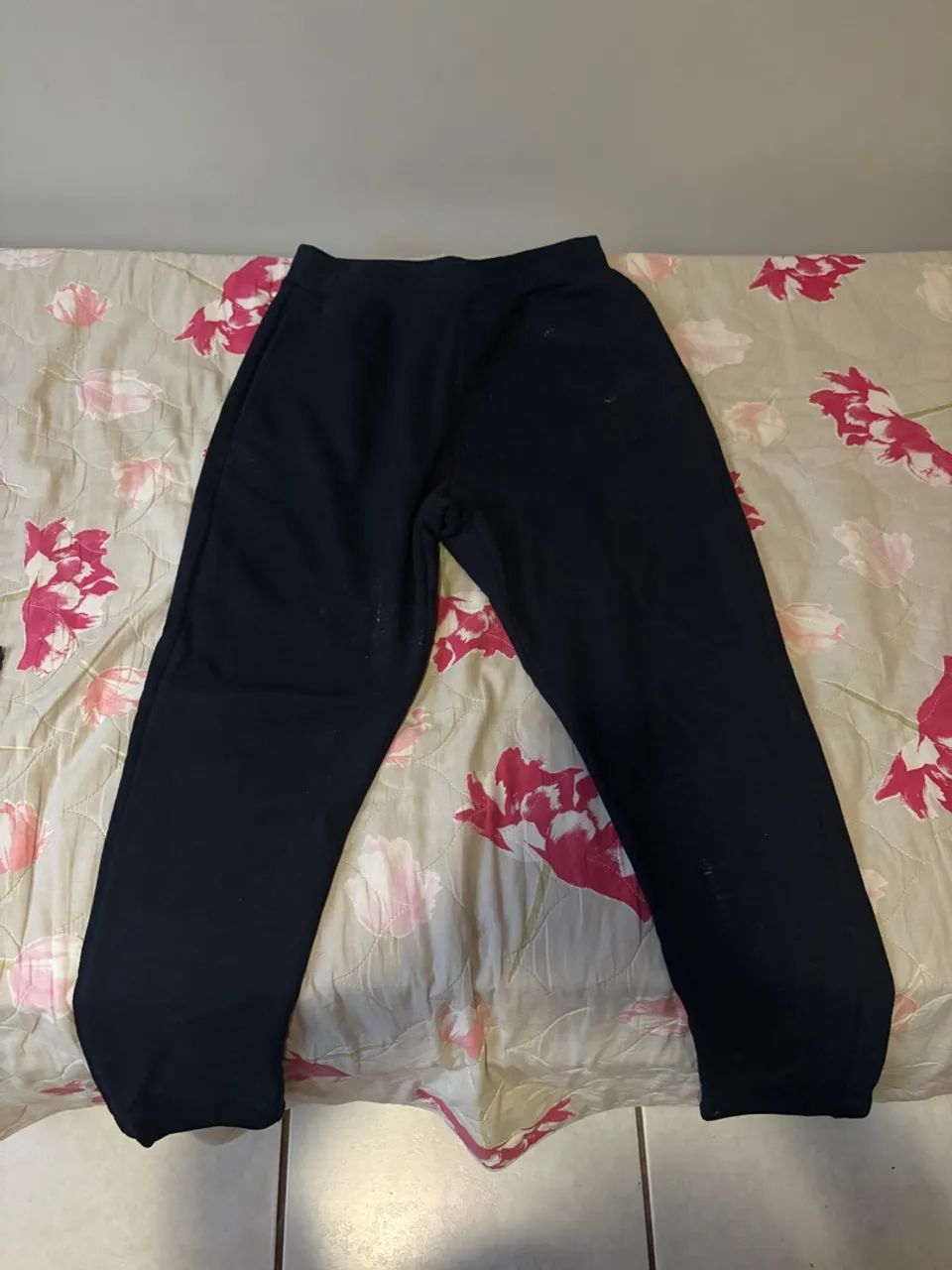 Calça de moletom Feminina Azul marinho - Foto 4
