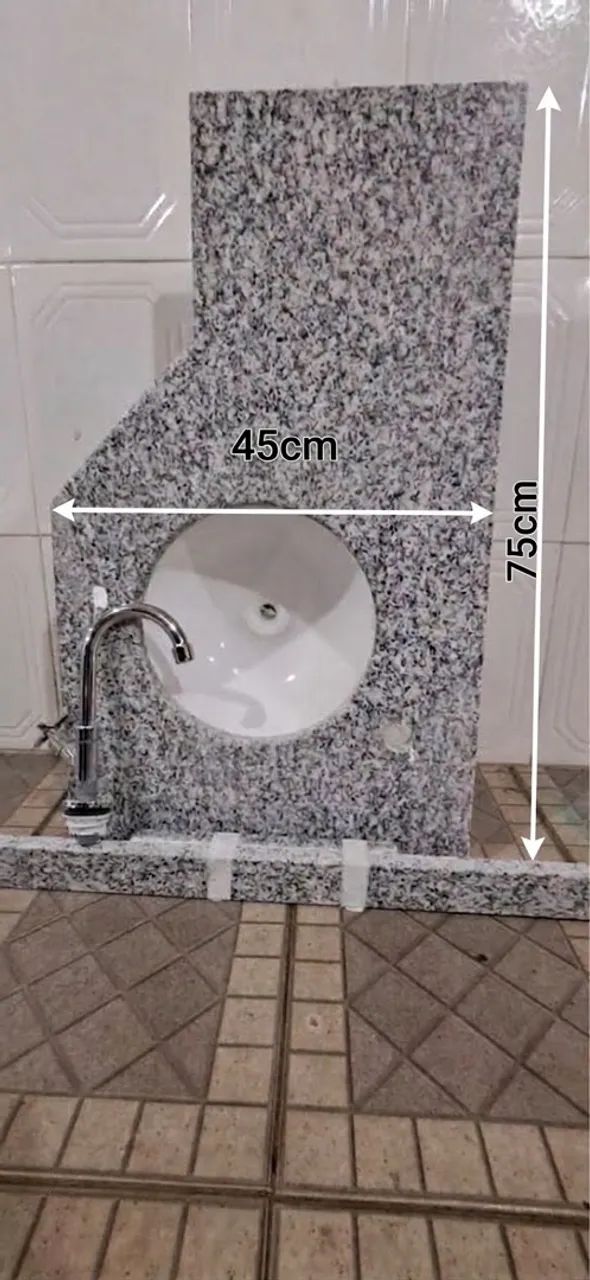 Bancada de banheiro completa