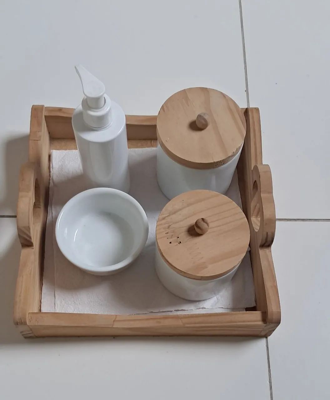 kit higiene em porcelana  - Foto 4