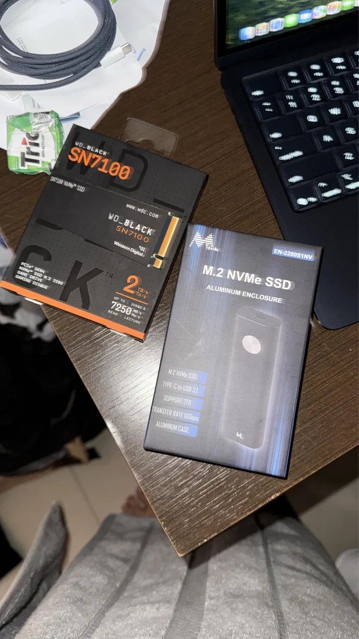 Ssd Wd Black Sn7100 M.2 2280 De 2tb Interface Pcie Gen 4.0 Preto