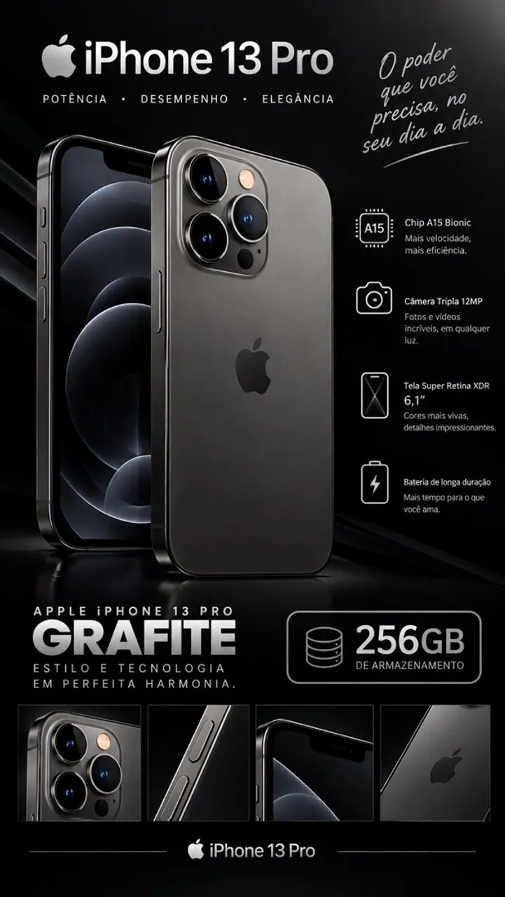 iPhone 13 Pro 256GB - Celulares e Smartphones - Santa Rita do