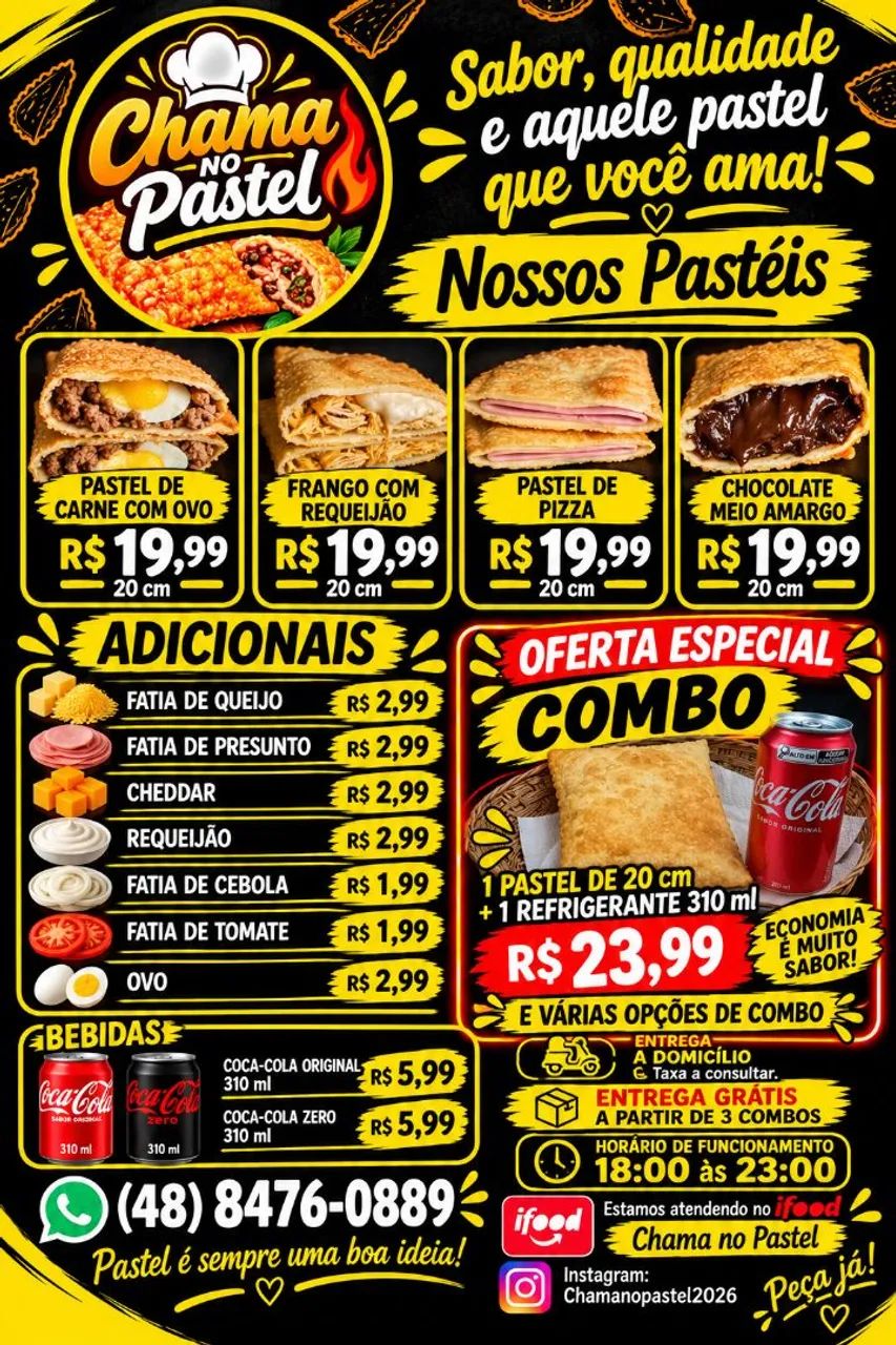 Vem saborear nossos pastéis deliciosos ?
