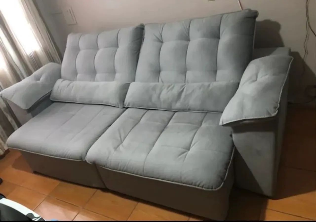 Sofá Retrátil e Reclinável 2,60 comp. 