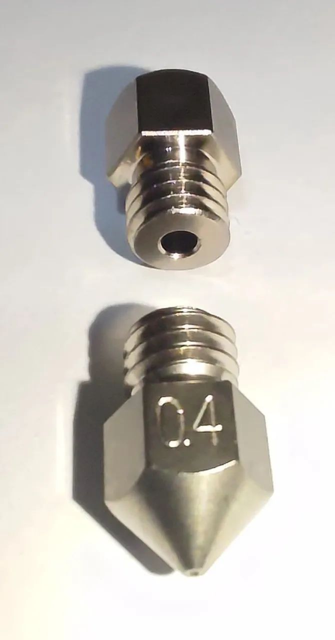 Bico MK8 TriangleLab Swiss 0.4 e 0.6 cobre revestido com nikel. - Foto 2