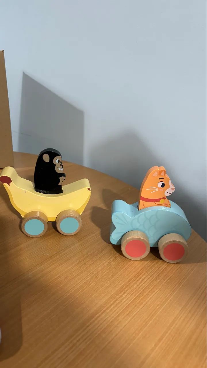 Carrinhos Educativos de Madeira