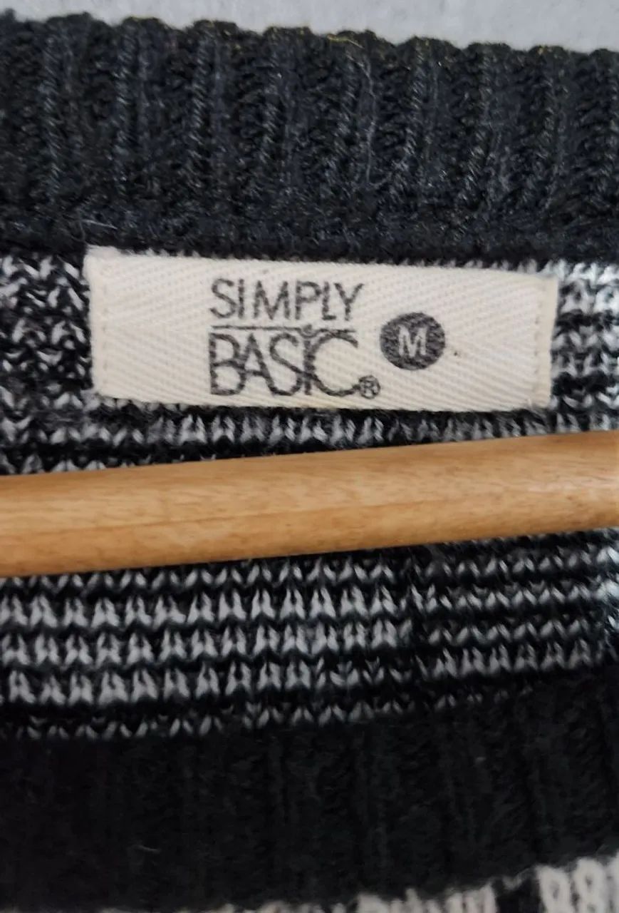 Blusa de Frio de Tricô Estampada - Foto 3