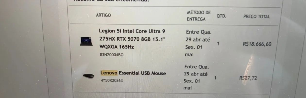 LeNovo Legion 5i Intel Core Ultra 9 c/NF - Foto 2
