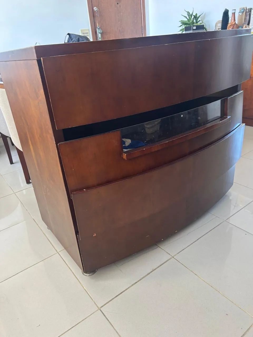 Imbuia Wood Leader Chest of Drawers