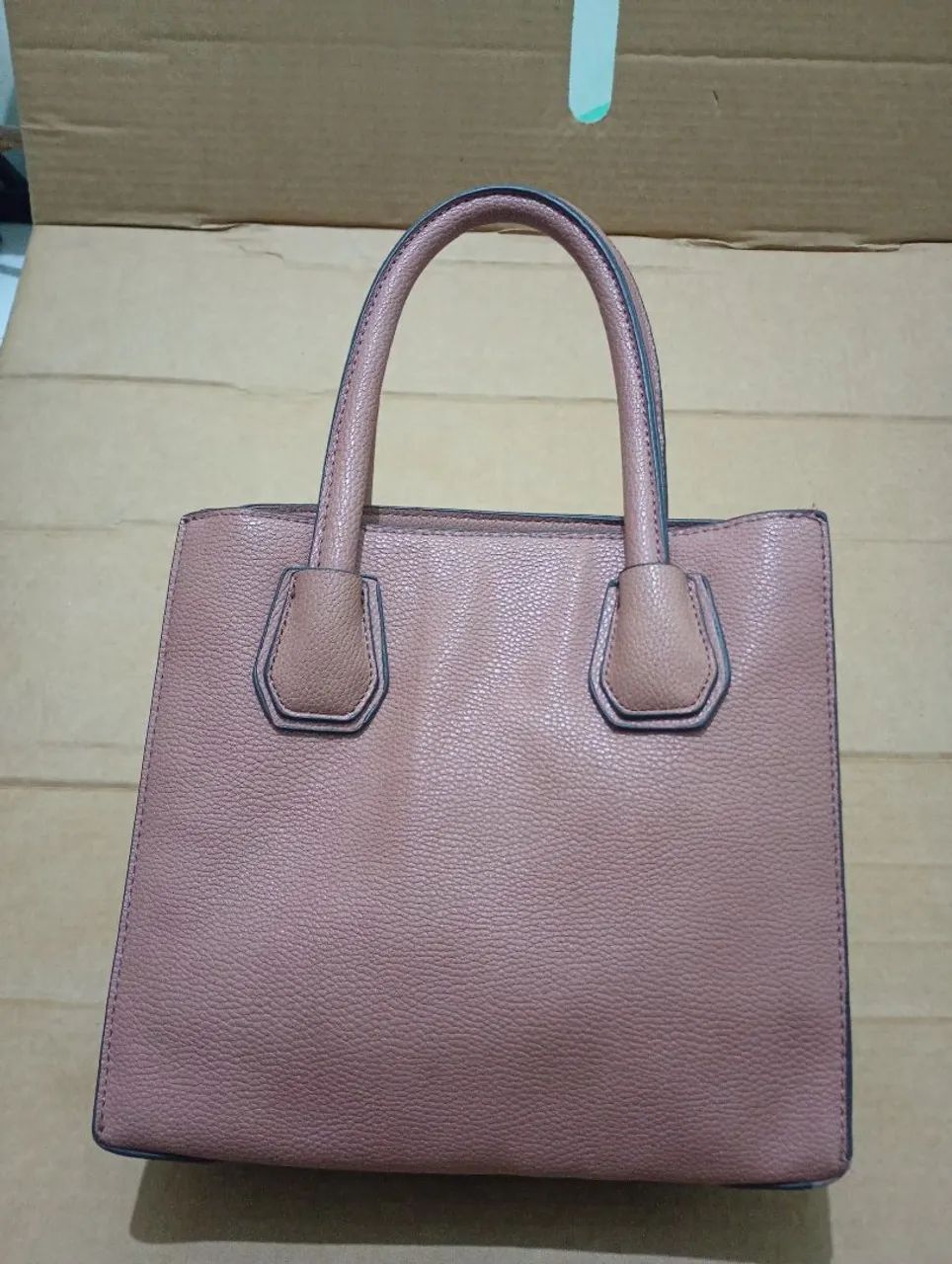 Bolsa de mão de couro com divisórias  - Foto 3