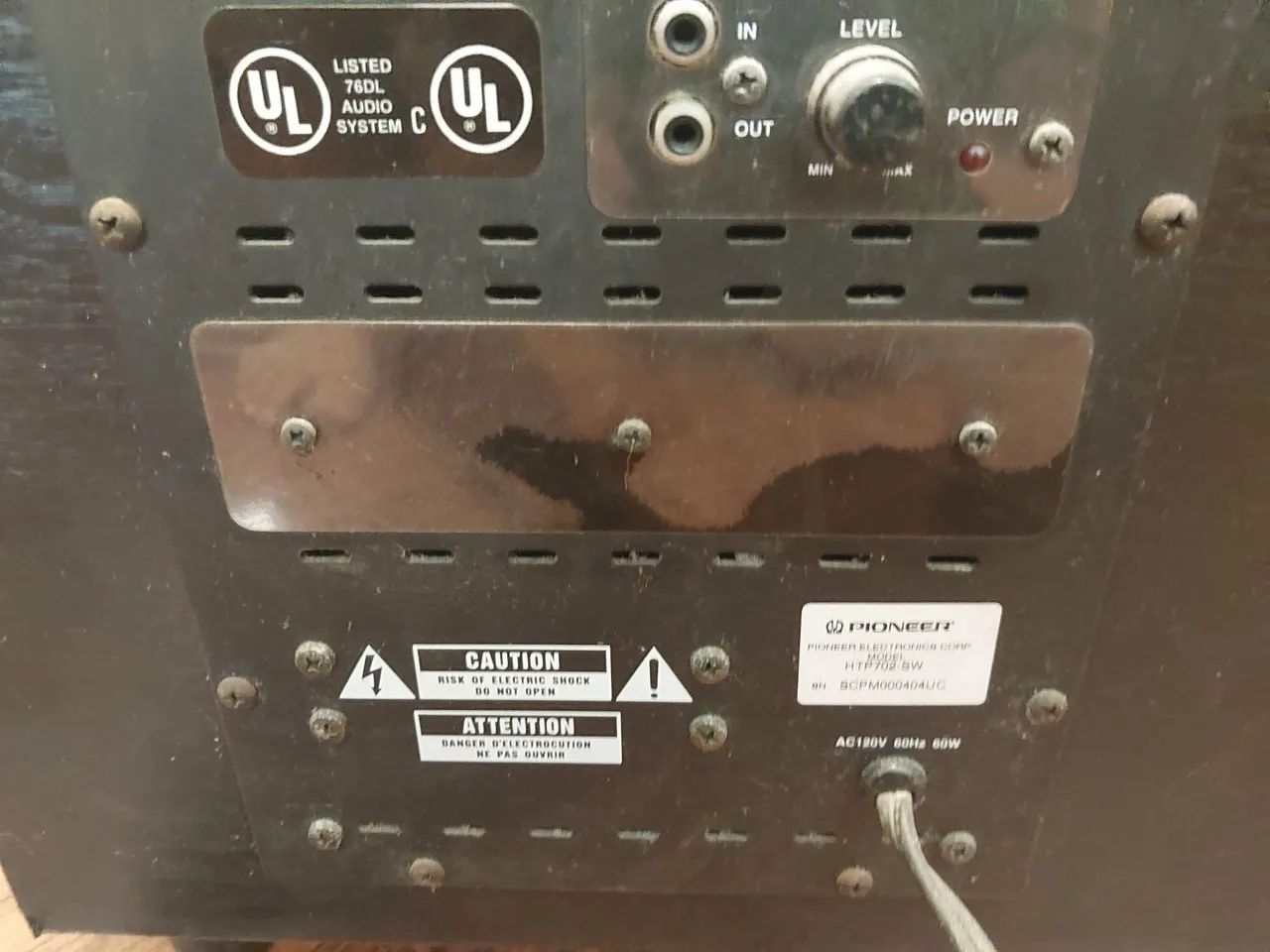 Subwofer HTP Ativo Pionner 10 polegadas 127v  - Foto 3