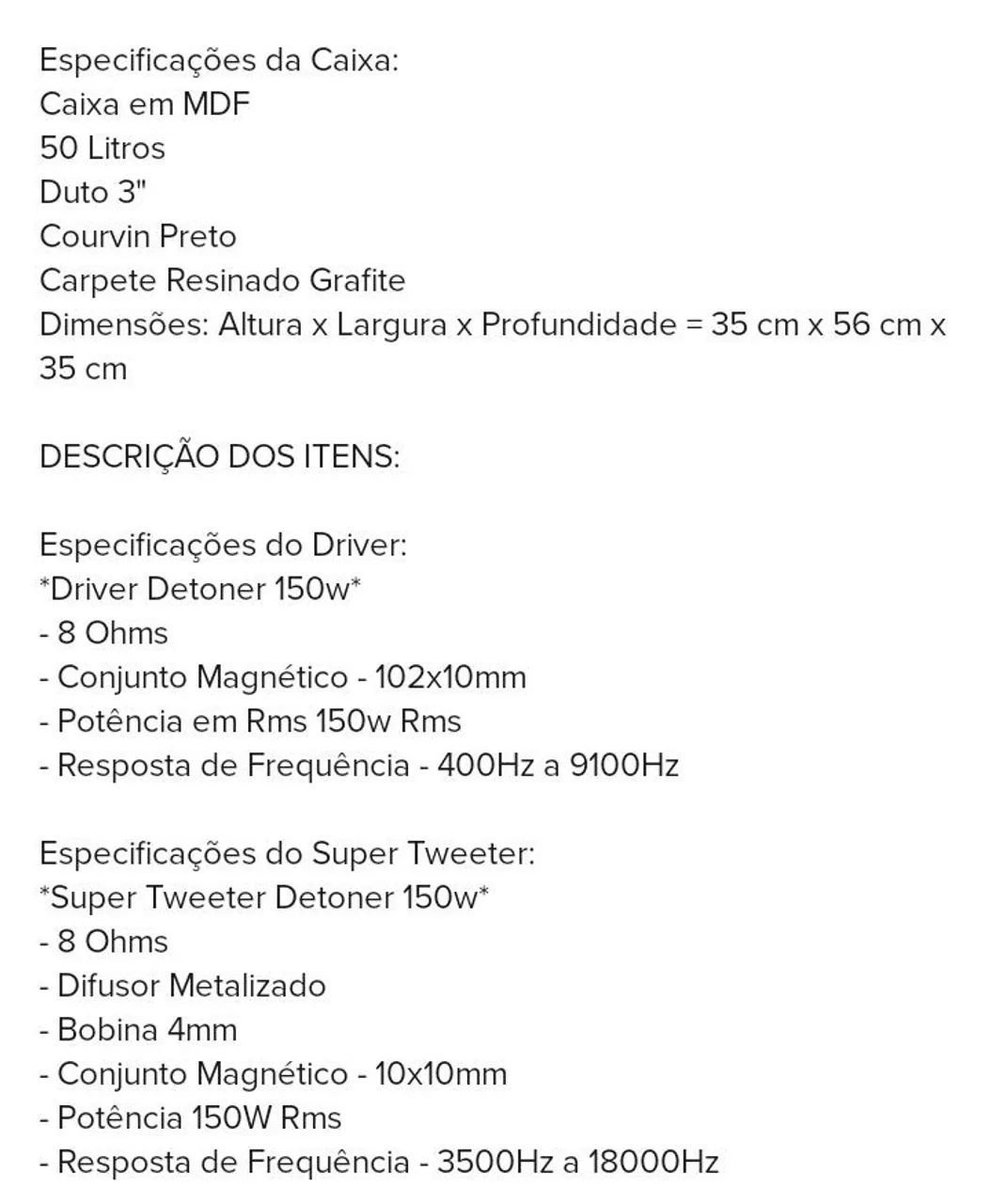 Caixa de som trio, 02  e uma caixa corneteira. - Foto 4
