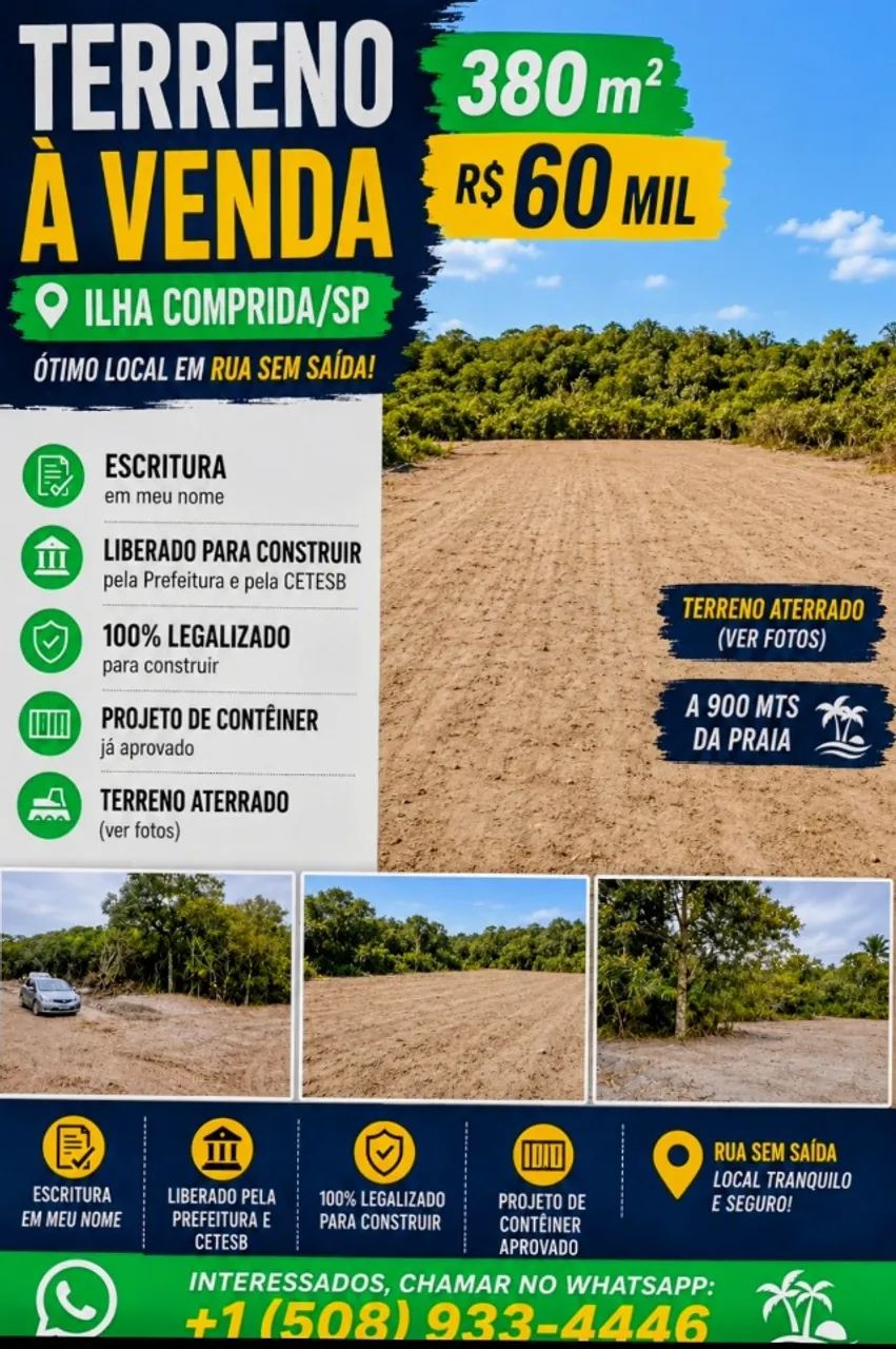 Terreno em Ilha Comprida 380 mt R$ 60 mil - Foto 5