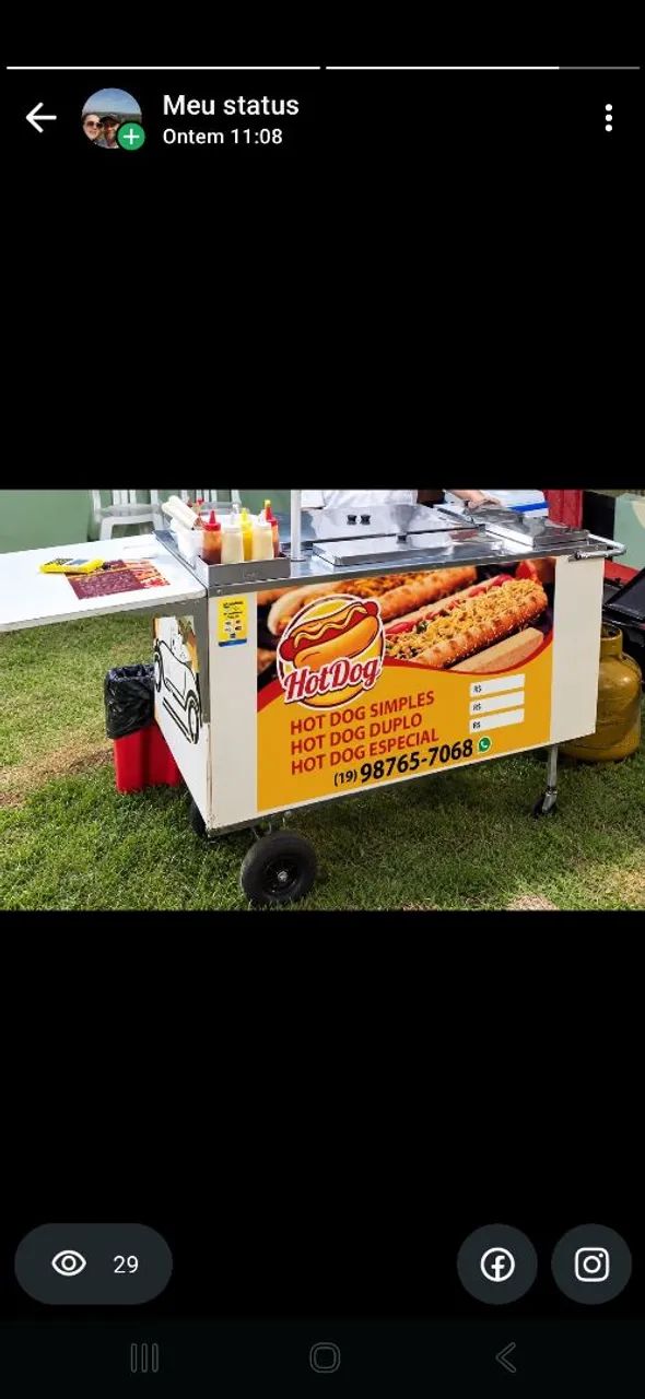 Carrinho hot dog