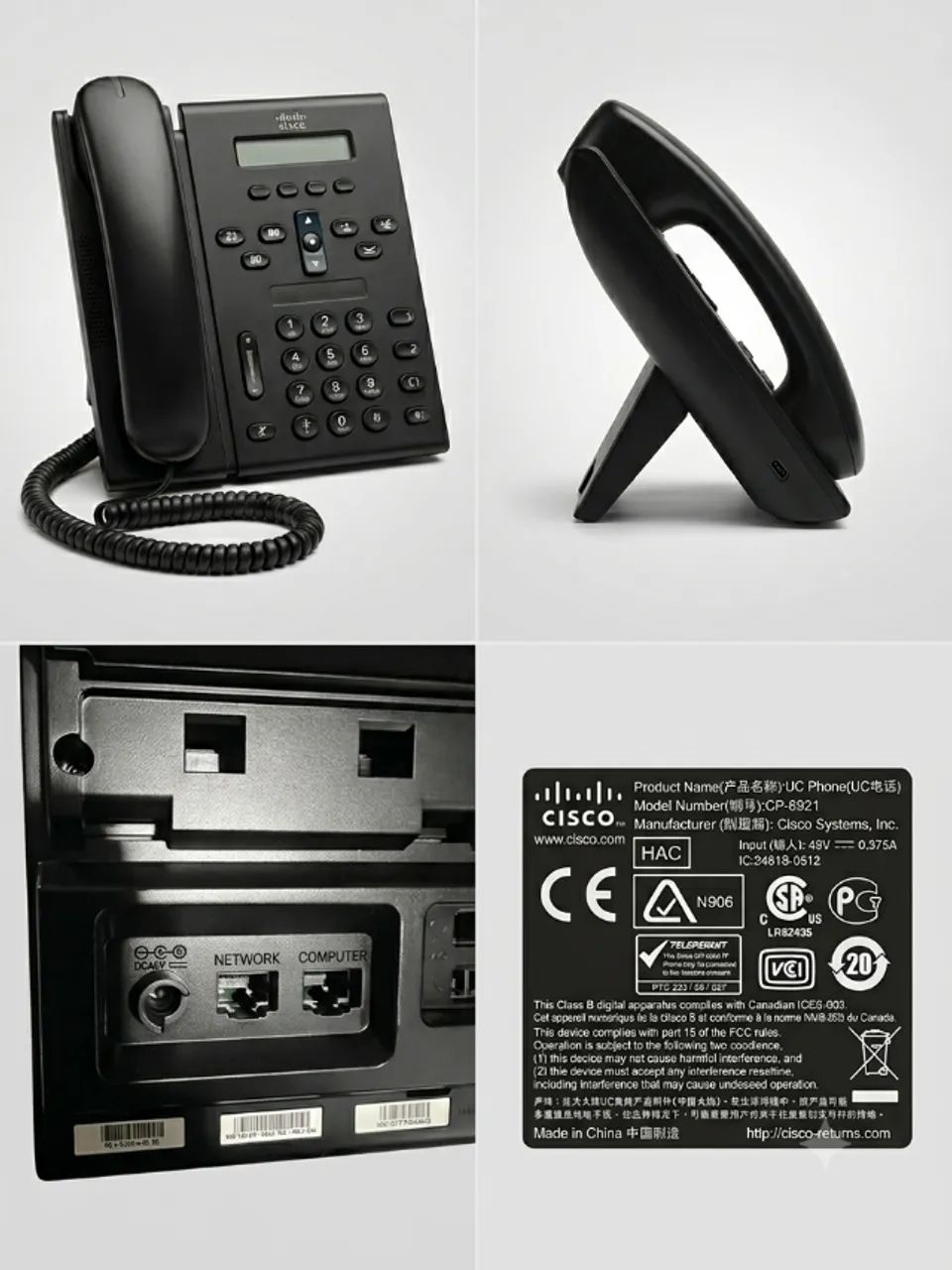 Telefone IP Cisco CP-6921 Executivo