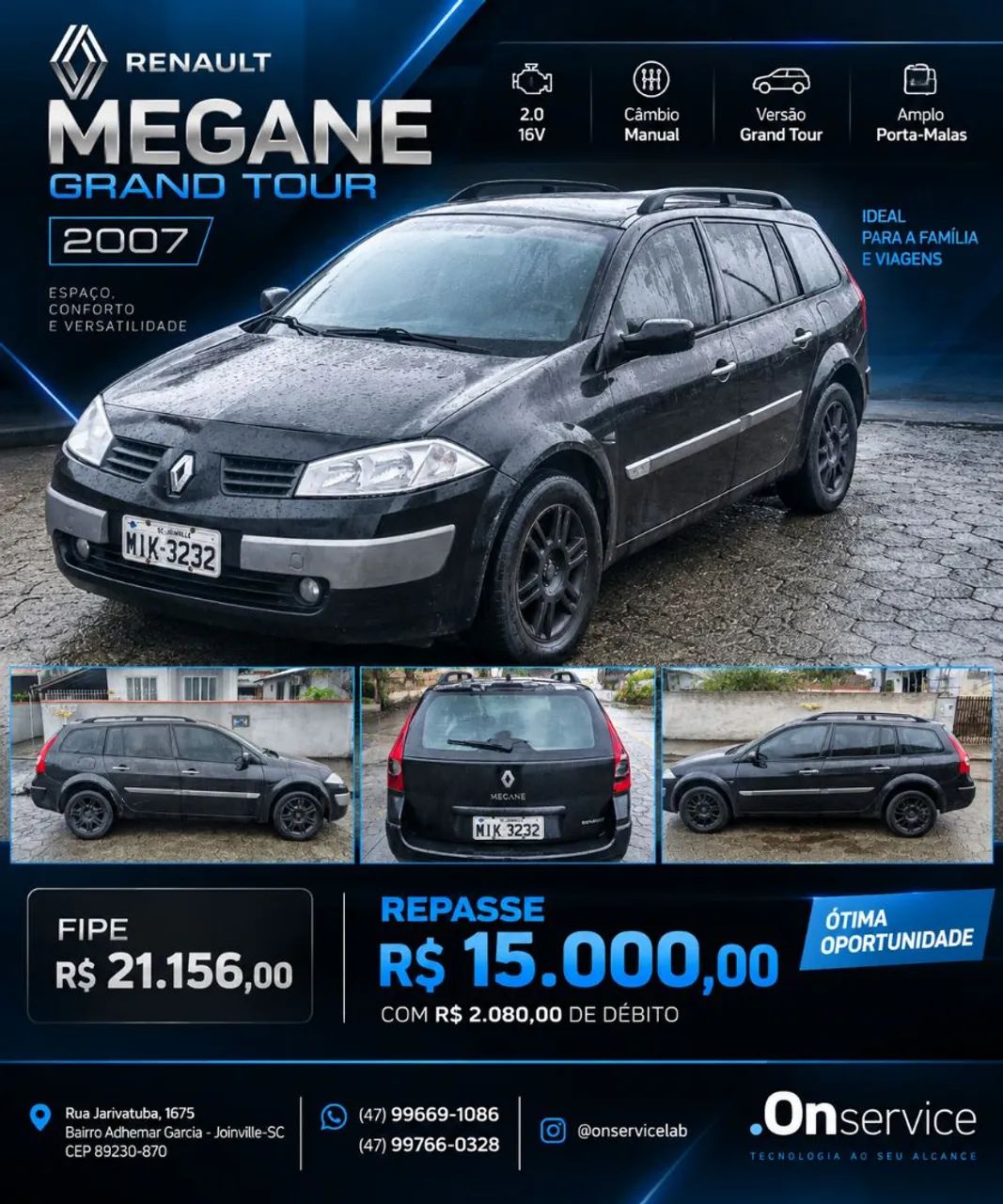 Renault Megane GRAND TOUR DYNAM. HI-FLEX 1.6 16V 2008
