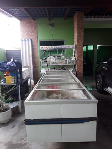 Ilha frios bancadas expositor fruta Coco