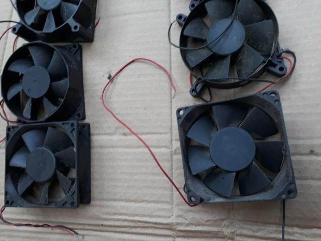 Lote 20 Fans Ventiladores Coolers Ventoinha Cpu Fonte Computadores Amplificadores Arduíno - Foto 2