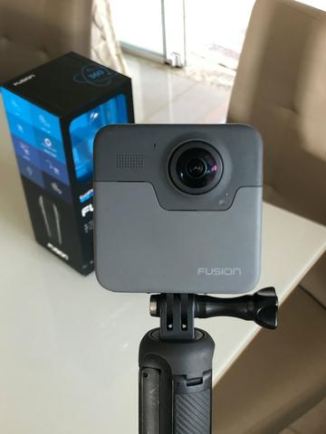 Câmera GoPro Fusion 360 Seminova + Acessórios + SDs - Foto 3