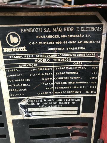 Máquina de solda Bambozzi TRR 2600 S - 430 A - Foto 3