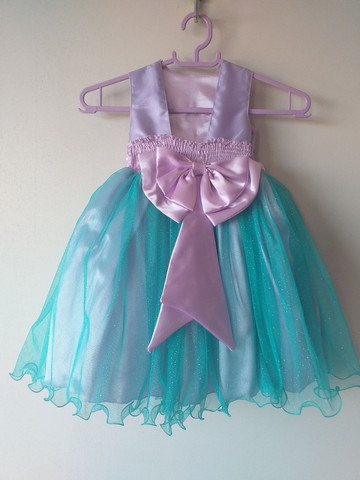 vestido 1 ano sereia