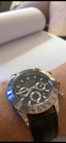 rolex de couro
