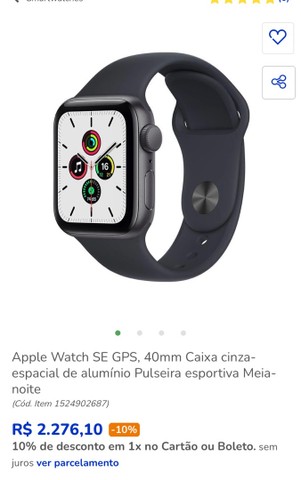 apple watch no boleto parcelado