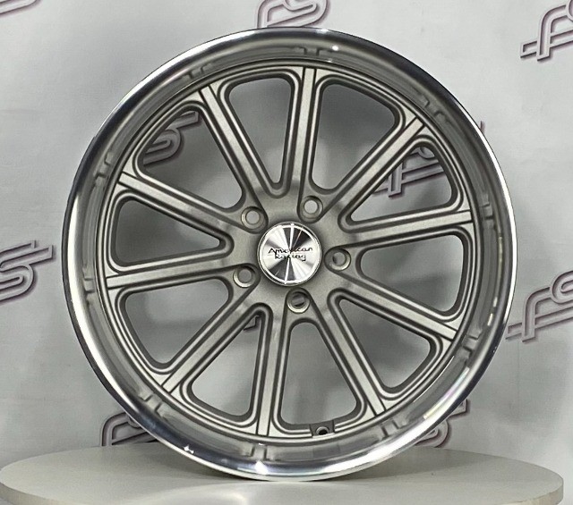 Jogo de Rodas U.S Mags Rambler Grafite Fosca Aro 22 /Talas 9" e 11" / Furação 5x127