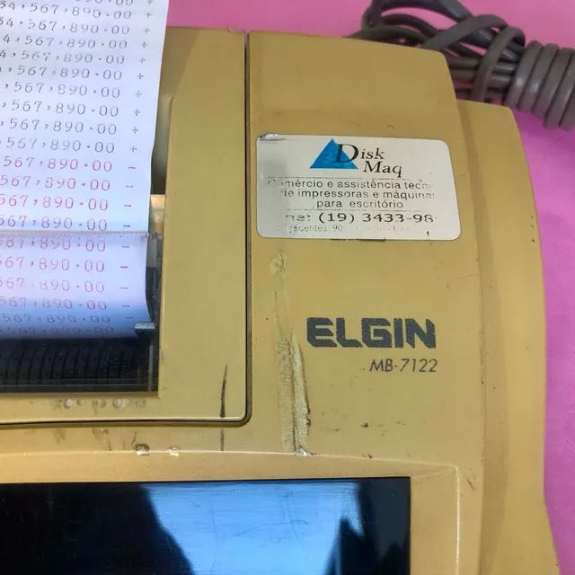 Calculadora Eletrônica Antiga Elgin MB-7122 - Foto 4