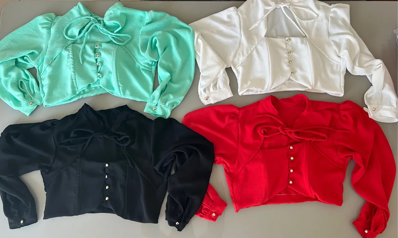 Cropped crepe duna