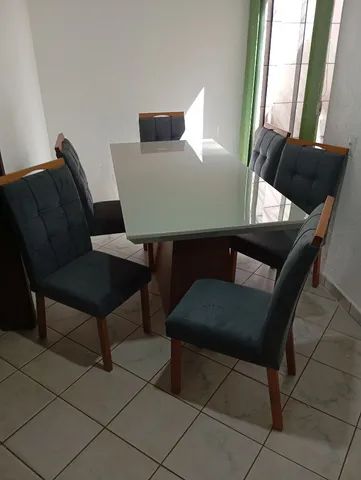 Mesa de jantar 6 cadeiras 1.80 cm ( promoção )  - Foto 2