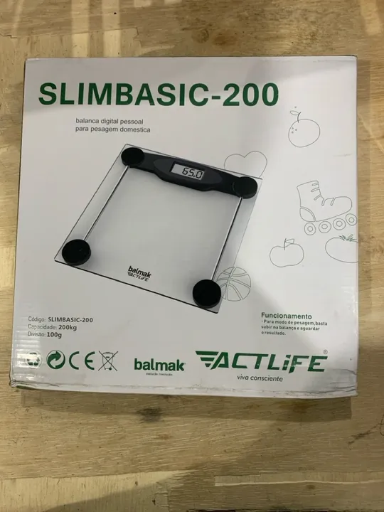 Balança Digital Pessoal SlimBasic 200kg