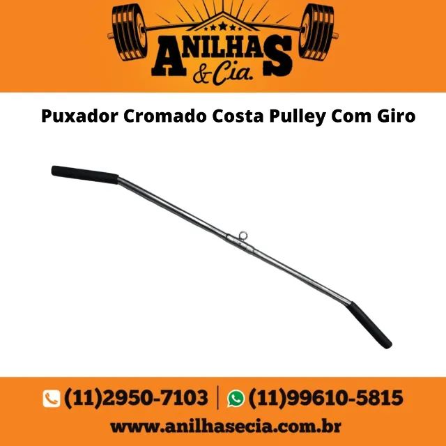 Puxador Cromado Costa Pulley Com Giro