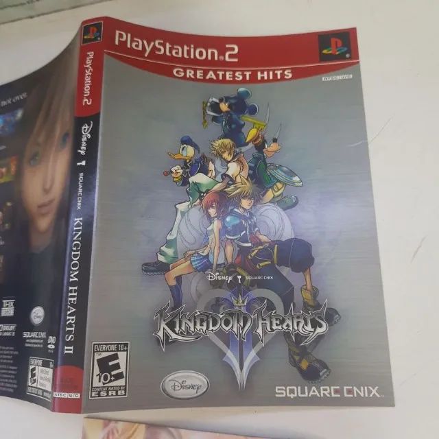 Encarte e manual Kingdom Hearts 2 playstation 2 ps2 - Foto 2