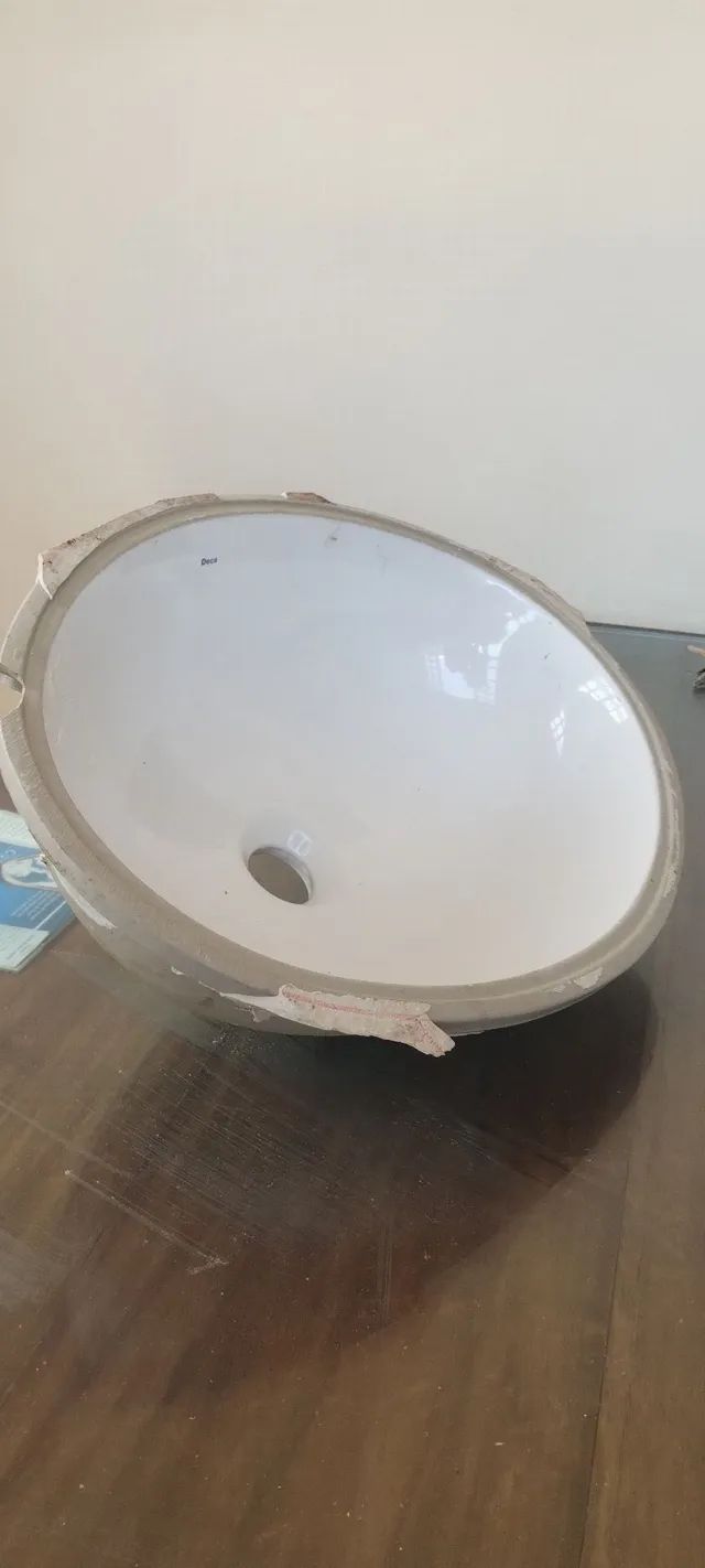 Cuba Oval de Louça de Embutir - Deca 48cm x 37cm - Foto 3