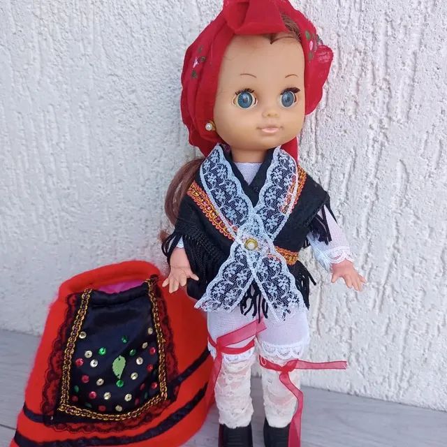 Boneca Doll antiga traje Espanha 29 cm aproximadamente - Foto 2
