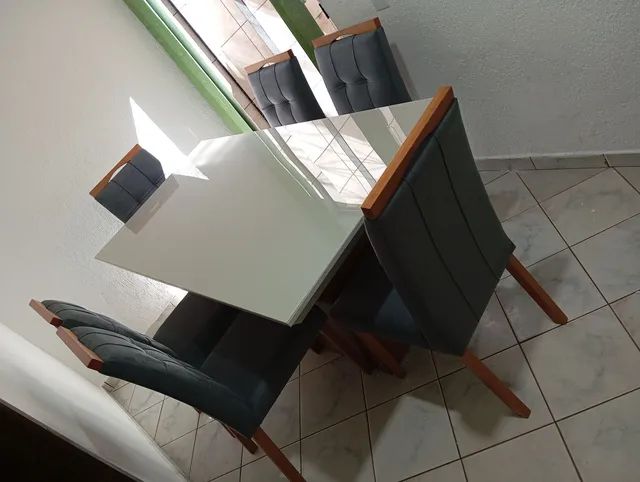 Mesa de jantar 6 cadeiras 1.80 cm ( promoção ) 