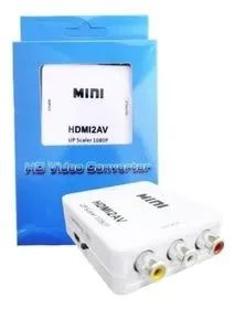 CONVERSOR HDMI 1080P PARA AV RCA áudio e vídeo