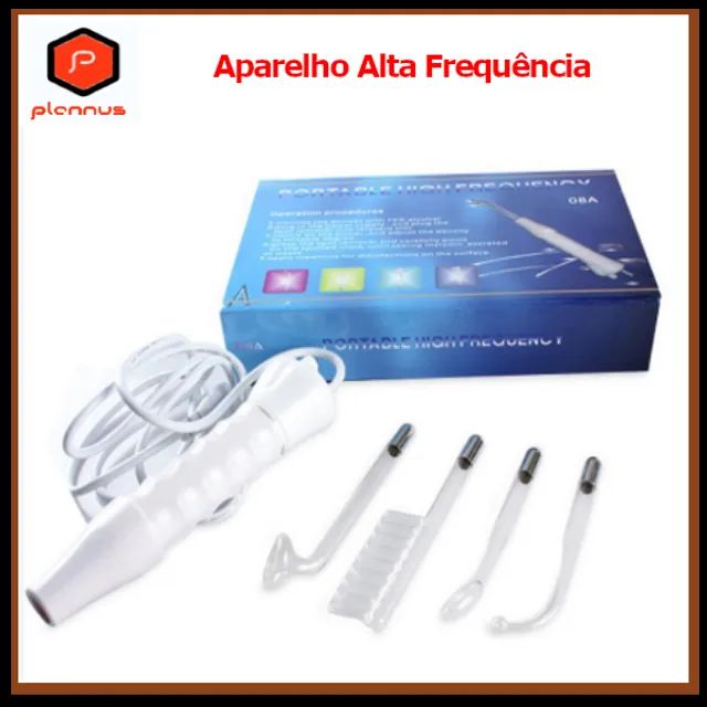 Aparelho Alta Frequência Com 4 Eletrodos Para Limpeza De Pele Capilar  Estética z034  - Foto 4