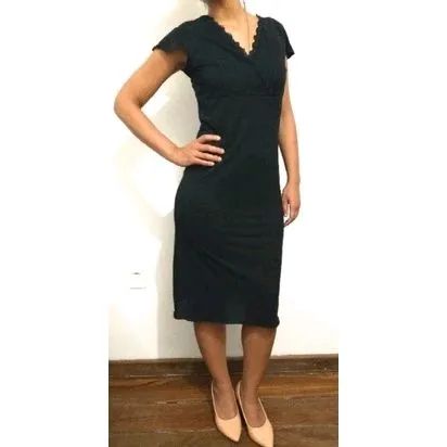 Vestido preto midi