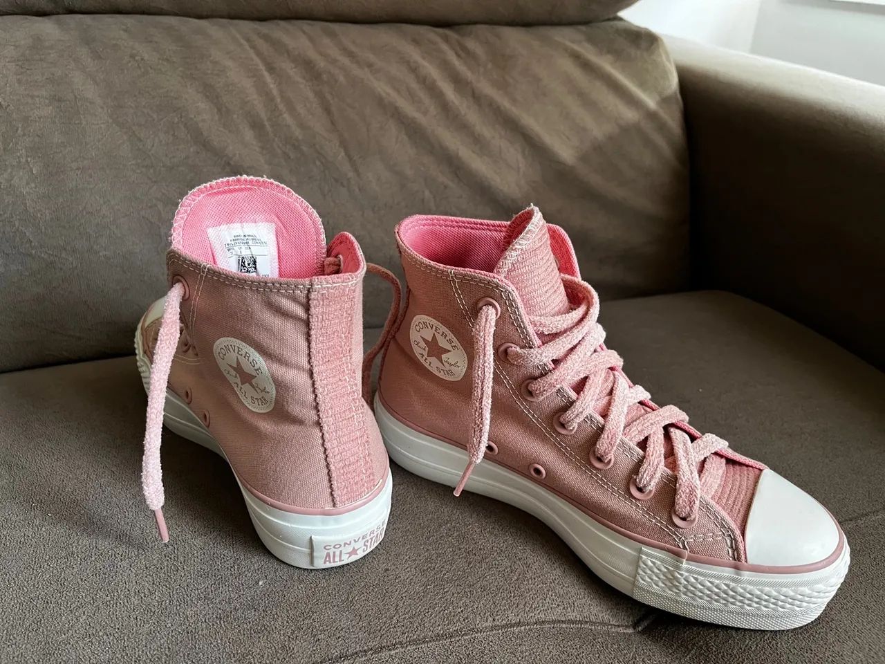 All Star cano alto plataforma rosa 34 Calcados Boa Vista Porto Alegre 1316980052 OLX