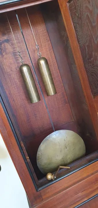 Antigo relógio de coluna pedestal francês contoise, funciona. - Foto 4