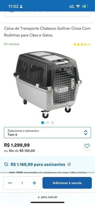 Caixa de Transporte para Animais de Estimação - Foto 5